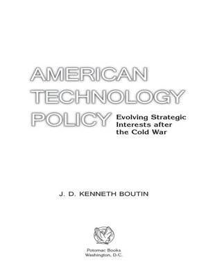 cover image of American Technology Policy